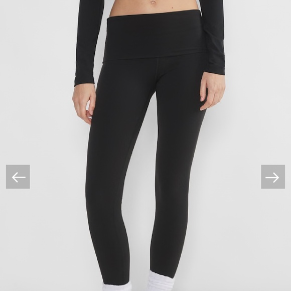 Aritzia Golden Foldover Butter Leggings in HEATHER GREY - Picture 1 of 6